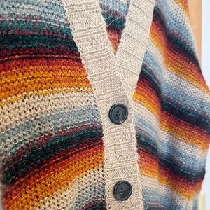 American Eagle Oversized Colorful Sweater